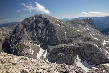 Nejvyšší vrchol Totes Gebirge v celé své mohutnosti. 
