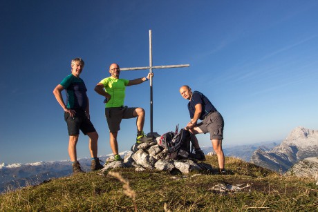 Na vrcholu Kleiner Hundstodu v nadmořské výšce 2.263 metrů.