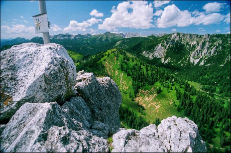 Na vrcholu Hoch Tausingu v 1.822 m n. m.
