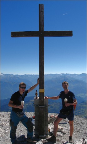 Na vrcholu Hochkönigu - 2.941 m n. m.