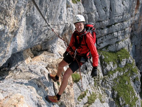 Tady už není co řešit. Traverz za zády a vrchol těsně nad hlavou.