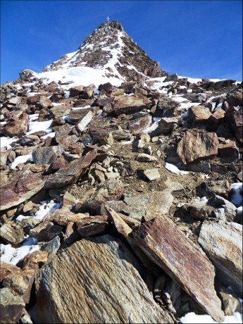 Vrcholová část Wildspitze.