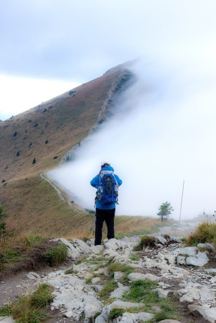 Hřeben Poledňového Grúňu.