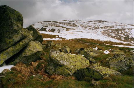 Záběr k vrcholu Chabenec - 1.955 m n. m.