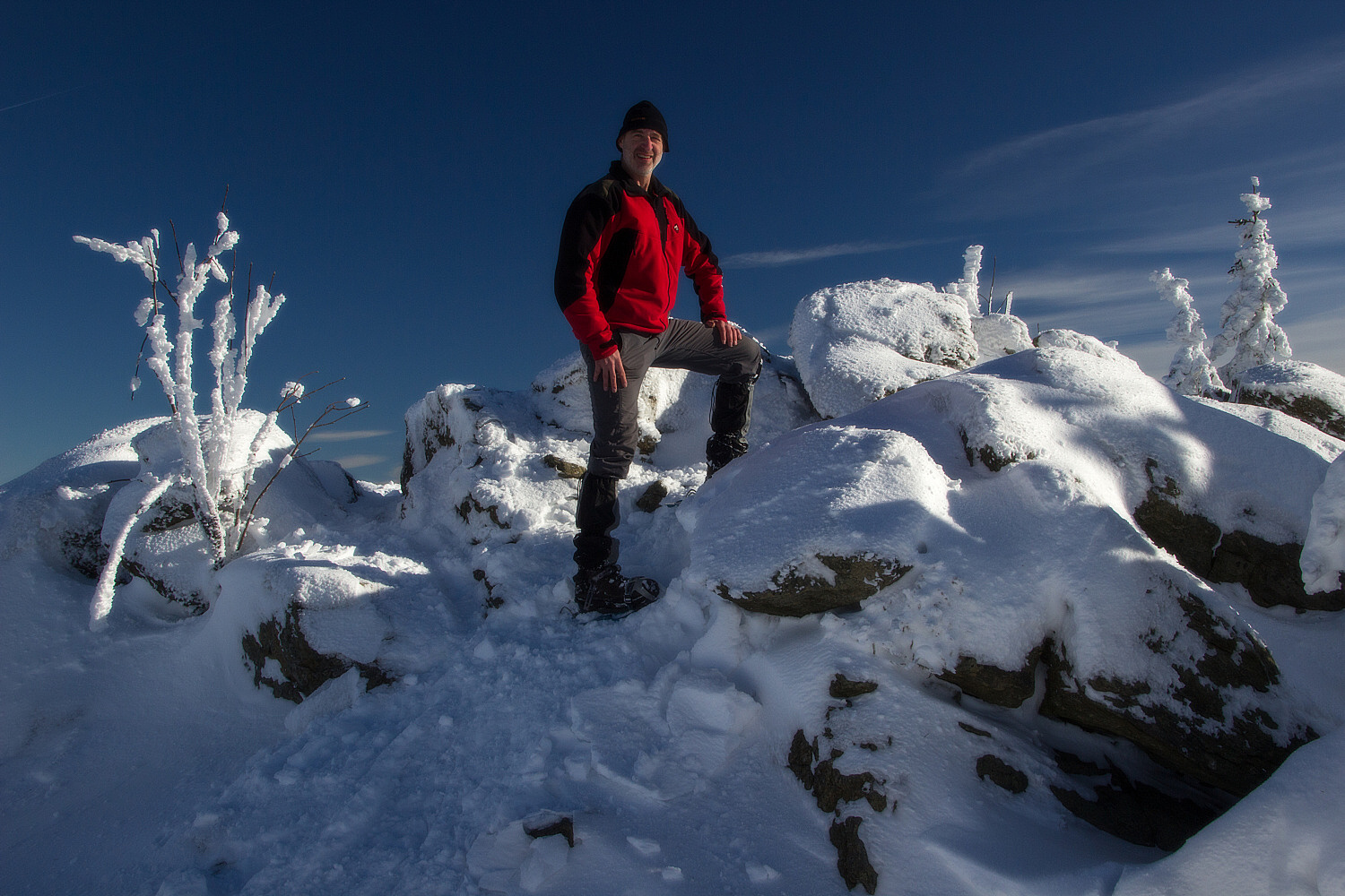 19. 1. 2019. Na vrcholu Oblíku v 1.225 m n. m.