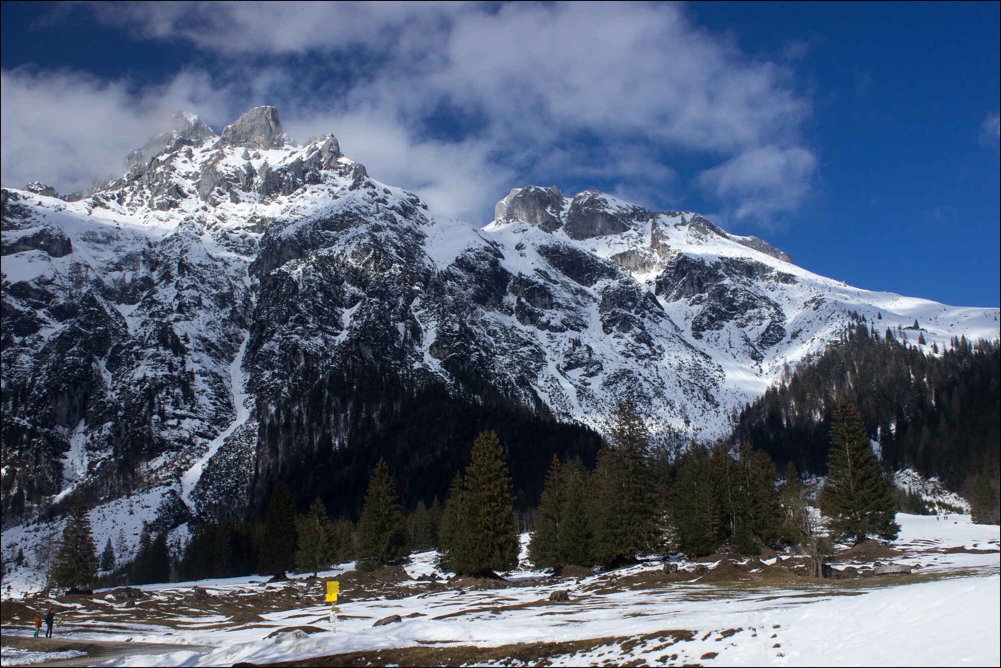 Tennengebirge z Wengerau ve výšce 976 m n. m.