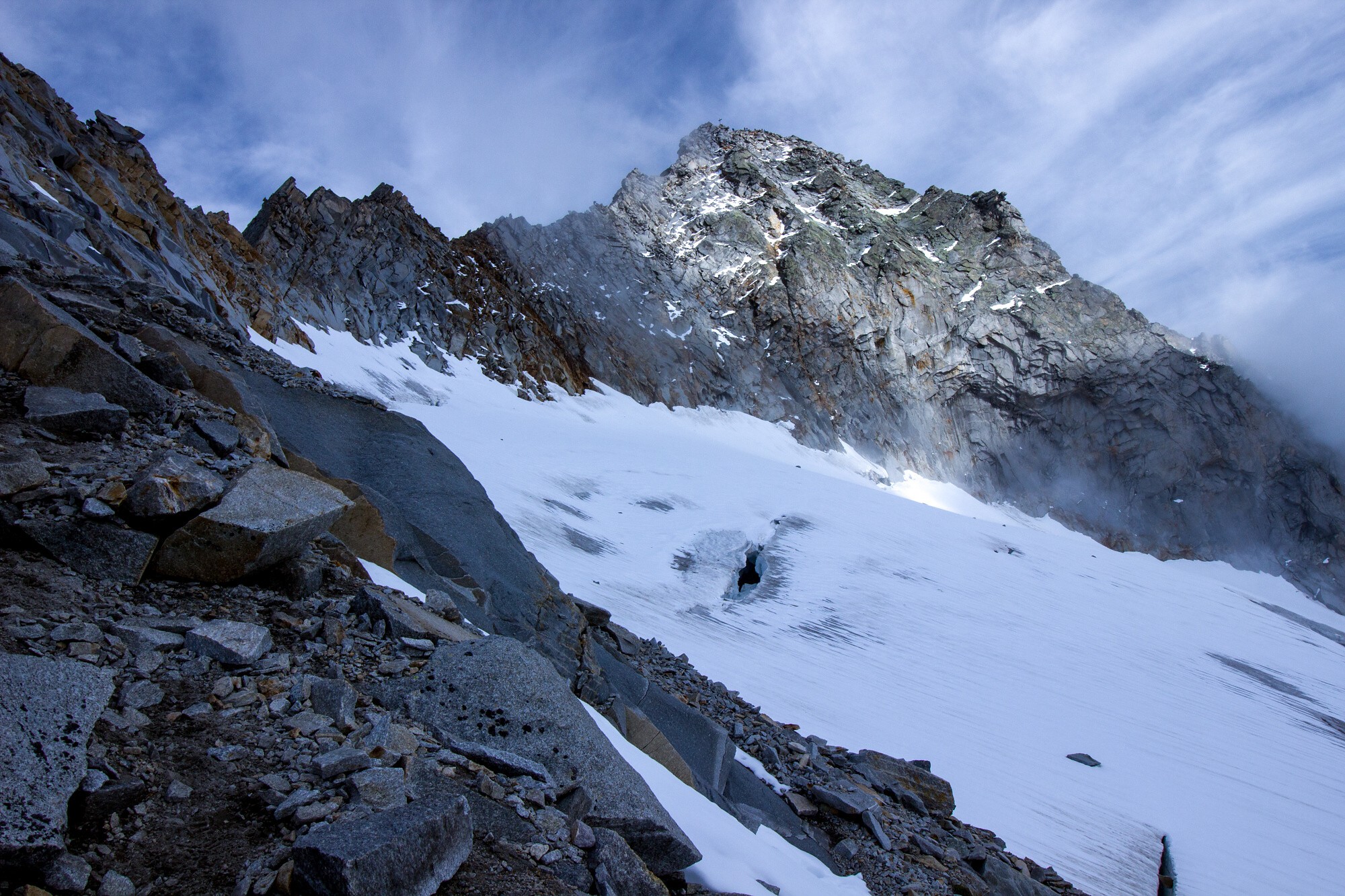 Hochalmspitze s ledovcem Trippkees.