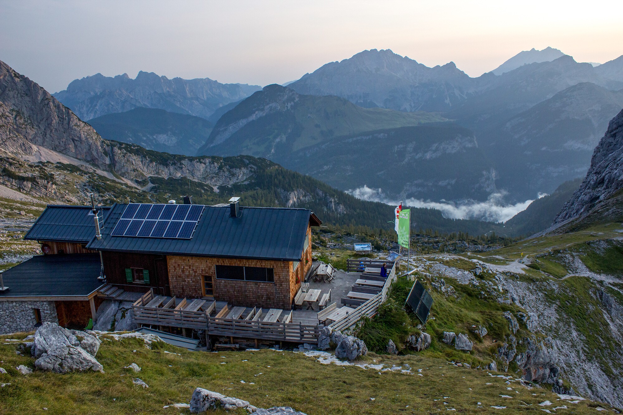 Berchtesgadenské Alpy na východě.