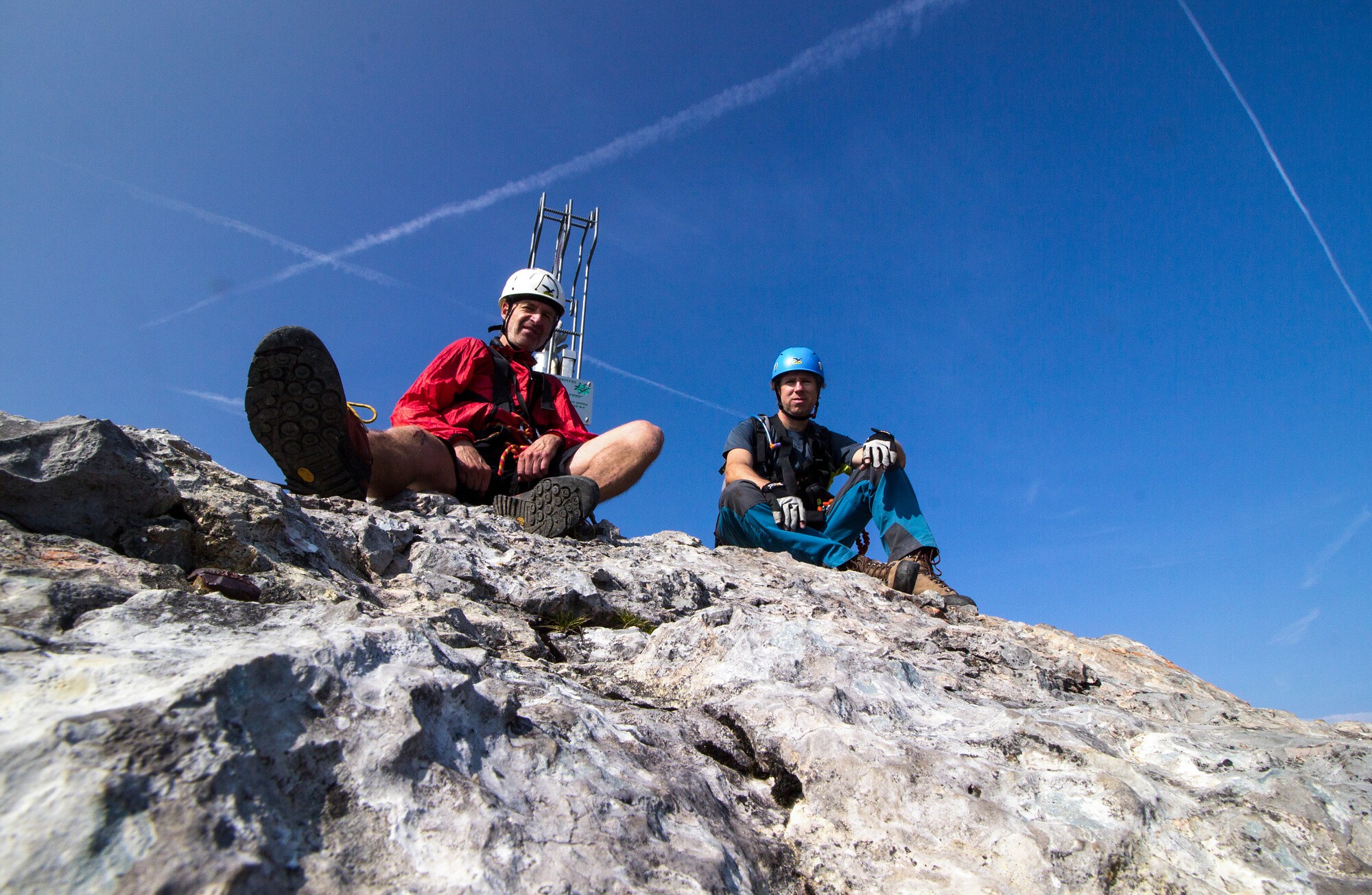 Na vrcholu Mitterspitze ve výšce 2.160 m n. m.