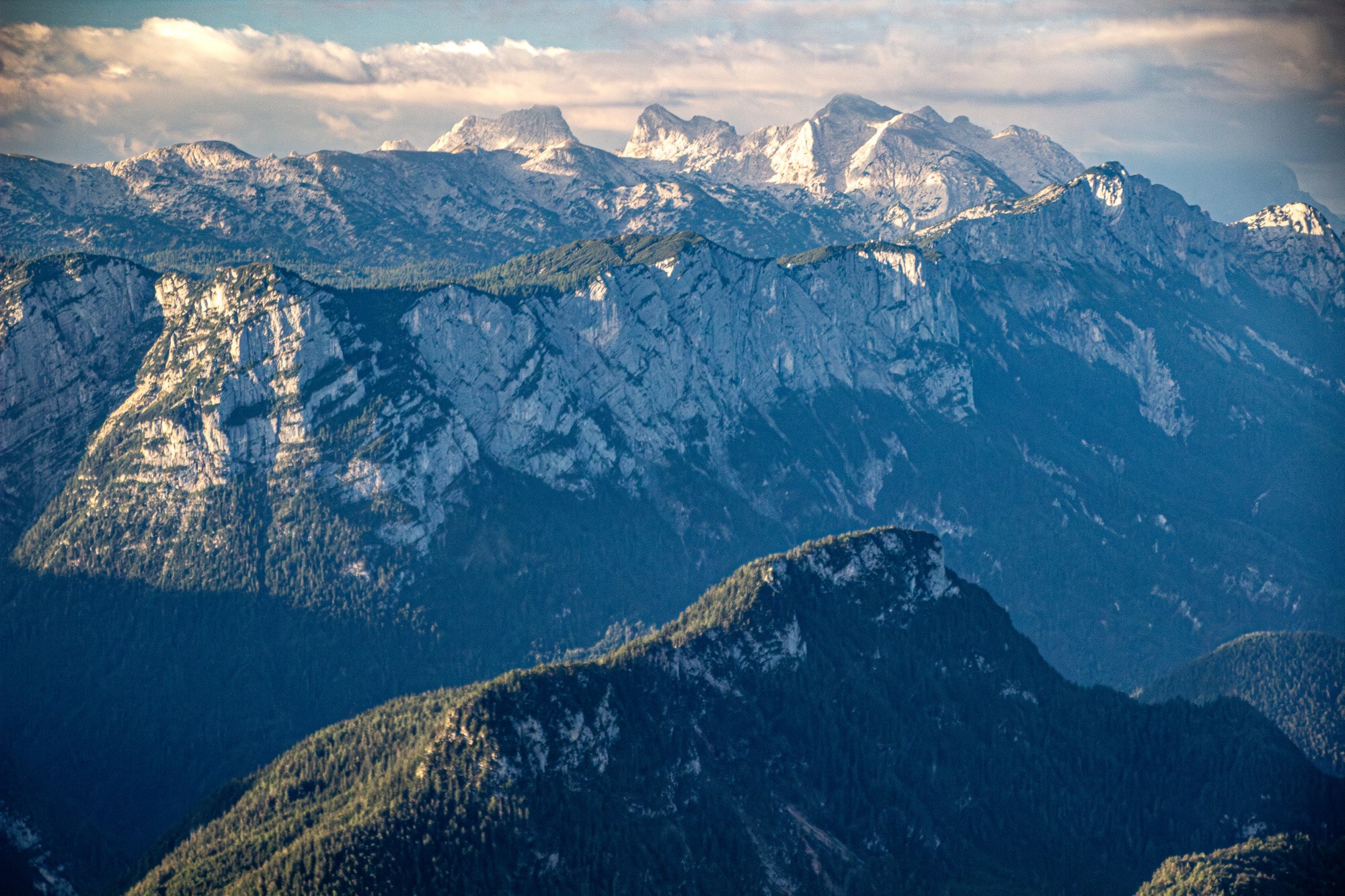 Výhled na Berchtesgadenské Alpy.