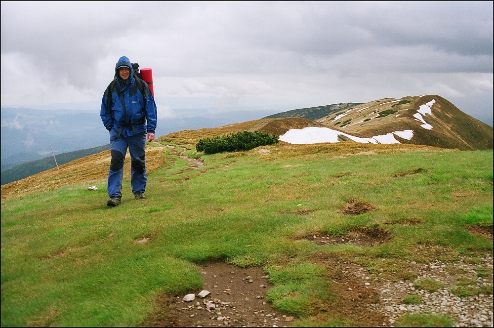 Přicházíme na vrchol Velký Chochule - 1.753 m n. m.